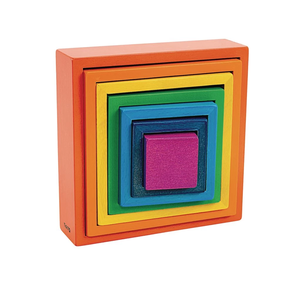 Wooden Rainbow Squares 3 Wooden Rainbow Squares - Image 3