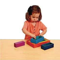 Wooden Rainbow Rectangles -Children School Supplies S695745 2