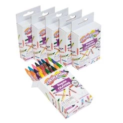 Colorations Regular Crayons, Set Of 24 Colors, 6 Packs