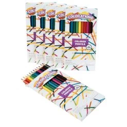 Colorations Color Pencils, 12 Colors, 6 Packs