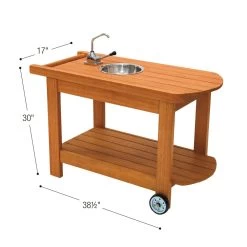 Excellerations® Outdoor Rolling Planting Cart With Water Pump -Children School Supplies S697286 2