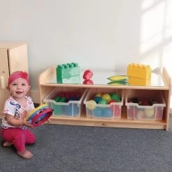 Play Table With Mirror Top -Children School Supplies S698384 2