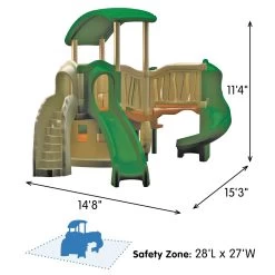 LITTLE TIKES "All In" Clever Climber™ - Natural, Surface Mount With Anchor Bolts -Children School Supplies S698673 1