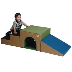 Soft Tunnel Climber, 3pc Set - Woodland Colors -Children School Supplies S698683 1
