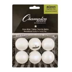 Ping Pong Balls Set Of 6 White