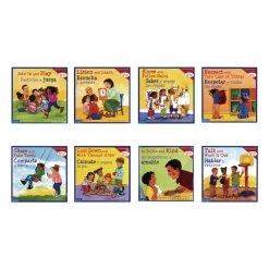 Learn To Get Along Bilingual Book - Set Of 8 -Children School Supplies S703433