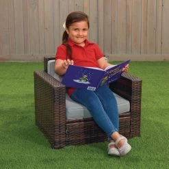 Excellerations® Outdoor Wicker Chair (Preschool Height) -Children School Supplies S703530 2