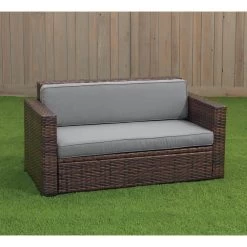 Excellerations® Outdoor Wicker Sofa (Preschool Height) -Children School Supplies S703534 1