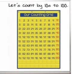Really Good Stuff® Our Counting Grid Pocket Chart™ - 120 Number Cards -Children School Supplies S709590 1