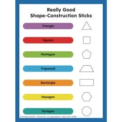 Really Good Stuff® Shape-Construction Sticks™ 7 Really Good Stuff® Shape-Construction Sticks™ -Children School Supplies S709595 1