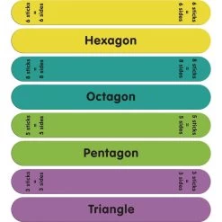 Really Good Stuff® Shape-Construction Sticks™ 9 Really Good Stuff® Shape-Construction Sticks™ -Children School Supplies S709595 3