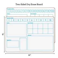 Solving Problems Two-Sided Dry Erase Boards Set - 6 Boards -Children School Supplies S709599 3