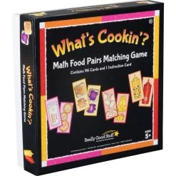 Really Good Stuff® What’s Cookin’? Math Food Pairs Matching Game - Kindergarten