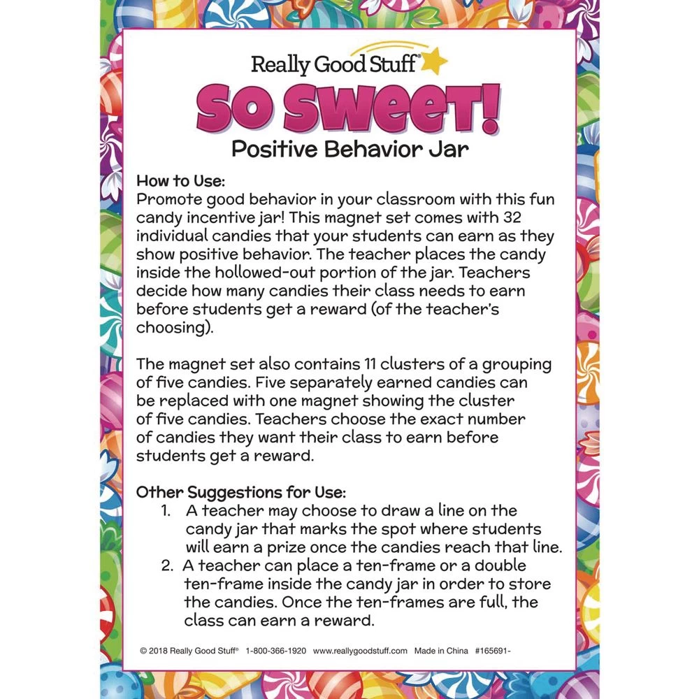 So Sweet! Positive Behavior Jar 4 So Sweet! Positive Behavior Jar - Image 4