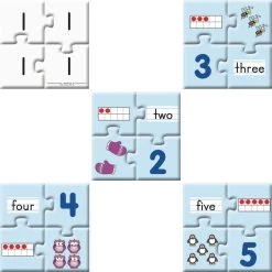 Really Good Stuff® Number Match Puzzles - 1-10 -Children School Supplies S710815 1