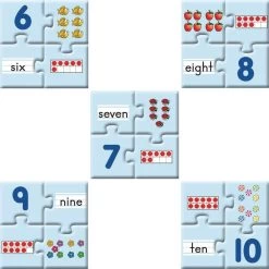 Really Good Stuff® Number Match Puzzles - 1-10 -Children School Supplies S710815 2