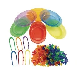 Excellerations® Translucent Gem Sorting Activity 7 Excellerations® Translucent Gem Sorting Activity -Children School Supplies S711492 1
