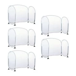Excellerations® Fold-Up Portable Desktop Barrier Set Of 5
