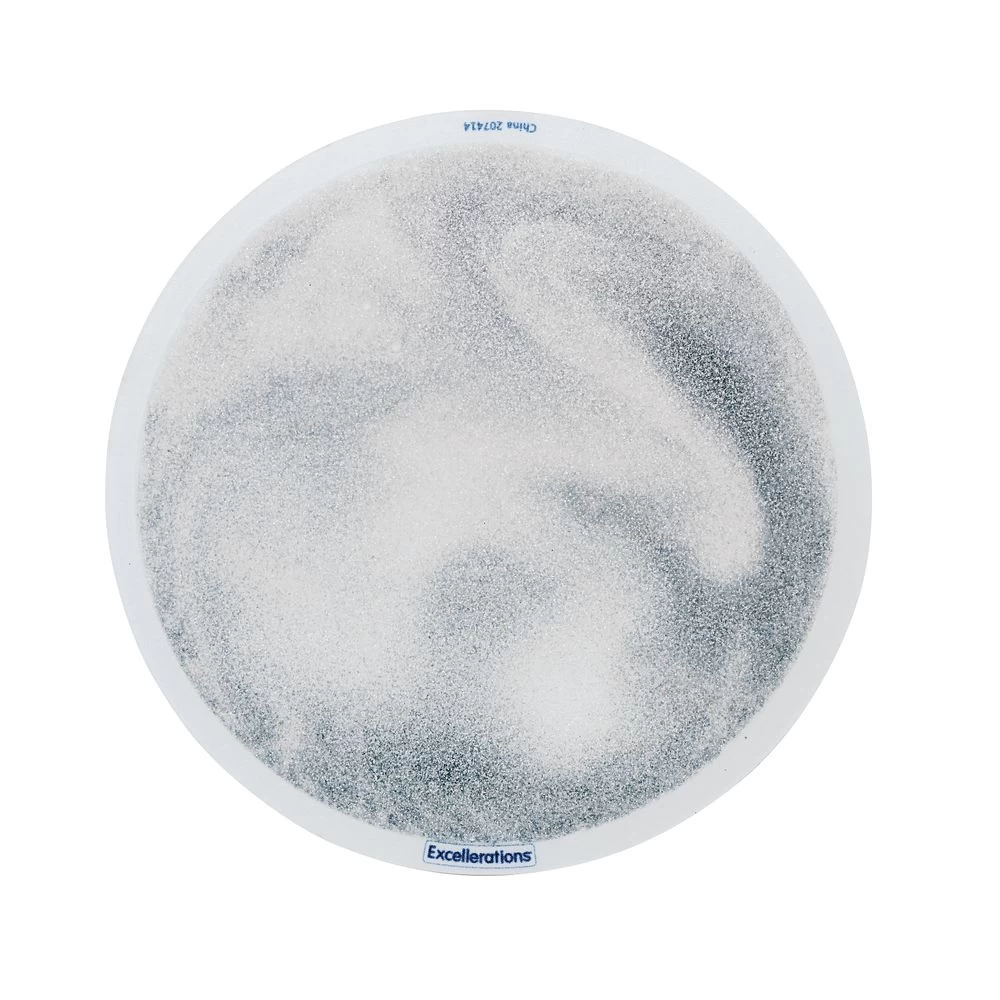 Excellerations® Glitter Circle Liquid Tile - Silver 2 Excellerations® Glitter Circle Liquid Tile - Silver - Image 2