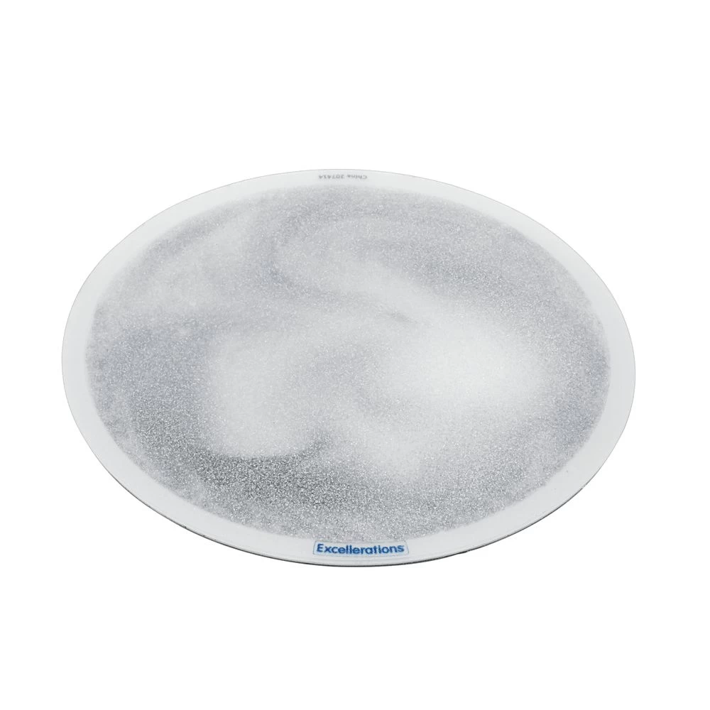 Excellerations® Glitter Circle Liquid Tile - Silver 4 Excellerations® Glitter Circle Liquid Tile - Silver - Image 4