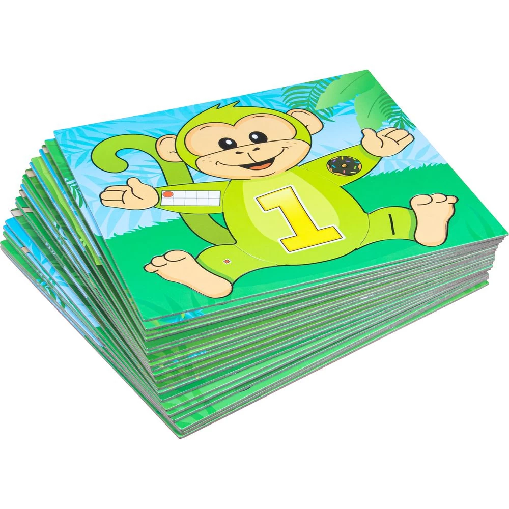 Really Good Stuff® Monkey Matching Number Puzzles 3 Really Good Stuff® Monkey Matching Number Puzzles - Image 3