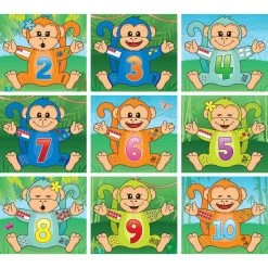 Really Good Stuff® Monkey Matching Number Puzzles 12 Really Good Stuff® Monkey Matching Number Puzzles -Children School Supplies S723291 4