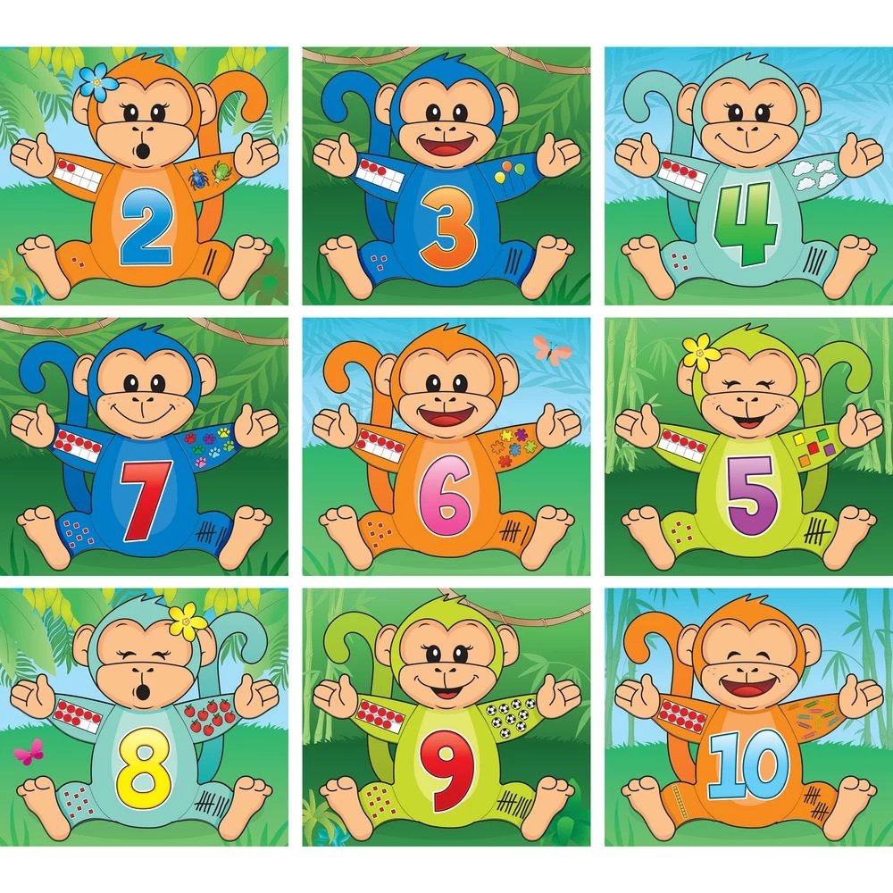 Really Good Stuff® Monkey Matching Number Puzzles 6 Really Good Stuff® Monkey Matching Number Puzzles - Image 6