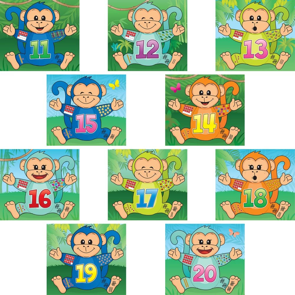 Really Good Stuff® Monkey Matching Number Puzzles 7 Really Good Stuff® Monkey Matching Number Puzzles - Image 7