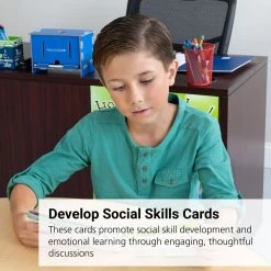 Social Skills Discussion Cards - Set Of 20 -Children School Supplies S723325 1