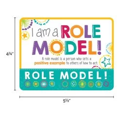 Really Good Stuff® Be A Role Model Tracking Punch Cards - 24 Pack -Children School Supplies S723338 4