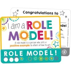 Really Good Stuff® Be A Role Model Tracking Punch Cards - 24 Pack -Children School Supplies S723338 5