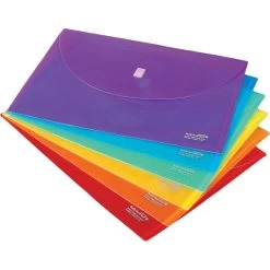 Homework Envelopes Hook-And-Loop Closure - Set Of 12