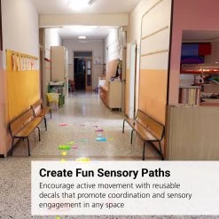 Really Good Stuff® EZ Stick Sensory Path Get Moving -Children School Supplies S723476 1