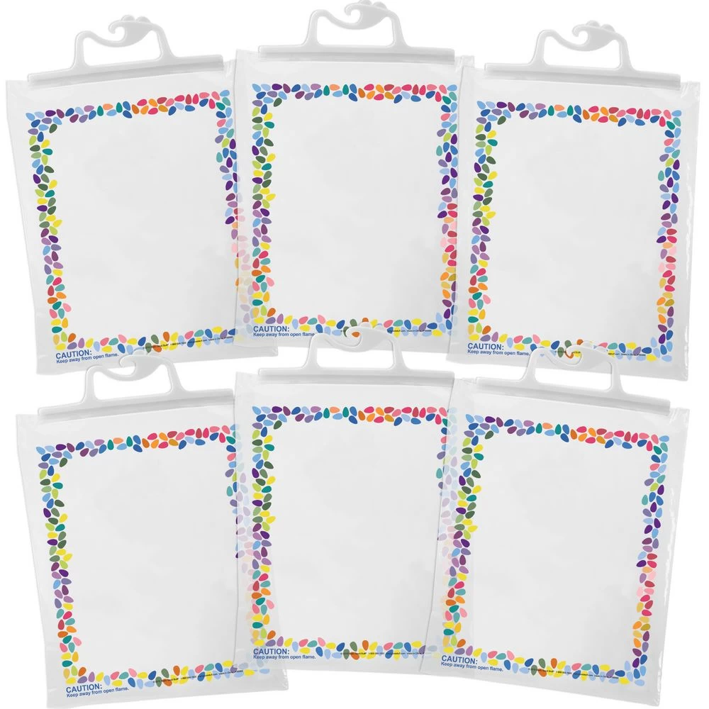 Large Hang-Up Totes Colorful Drops 6 Pack 1 Large Hang-Up Totes Colorful Drops 6 Pack