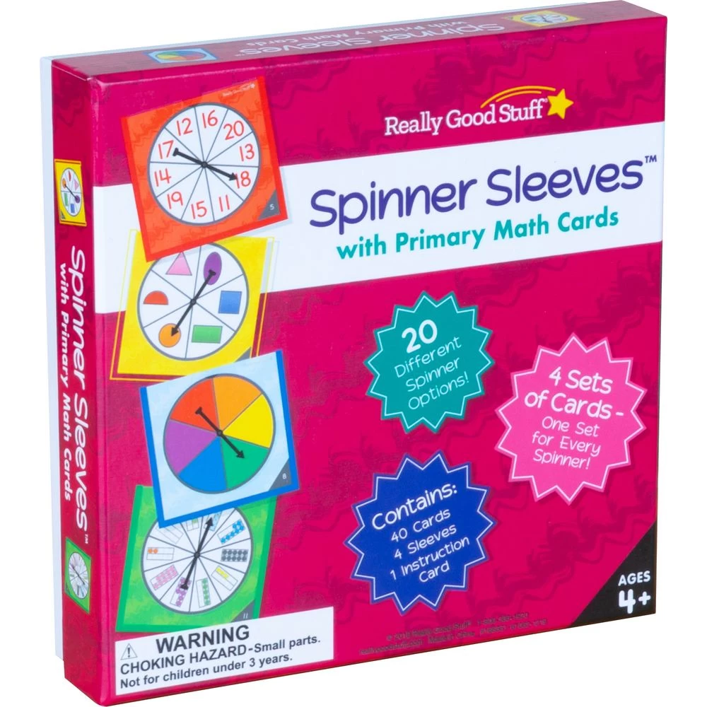 Spinner Sleeves With Primary Math Cards! 10 Spinner Sleeves With Primary Math Cards! - Image 10