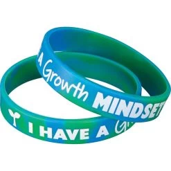 Really Good Stuff® Growth Mindset Silicone Bracelets - Set Of 24
