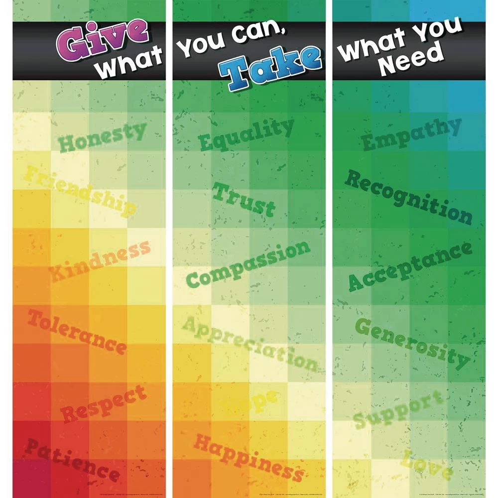 Really Good Stuff® Give What You Can, Take What You Need Jumbo Poster 2 Really Good Stuff® Give What You Can, Take What You Need Jumbo Poster - Image 2
