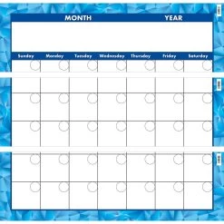 Programmable Monthly Calendar Jumbo Poster -Children School Supplies S728505 1