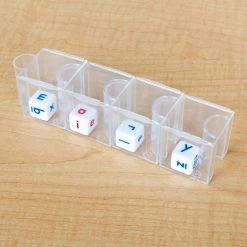 Really Good Stuff® Dice Shakers - Set Of 4 - Clear -Children School Supplies S728516 1