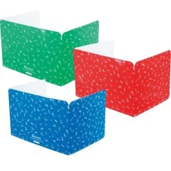 Large Privacy Shields, Set Of 12 - 3 Group Colors - Glossy