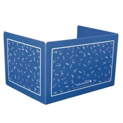 Deluxe Plastic Privacy Shield - Large Blue Single