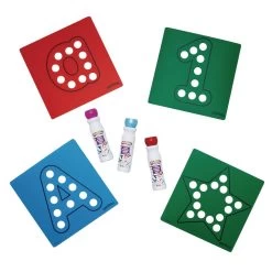 Dabber Dot Stencils & Dabber Marker Kit -Children School Supplies S735527 1