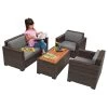 Excellerations® Outdoor Wicker Furniture 4-Piece Set (Preschool Height)