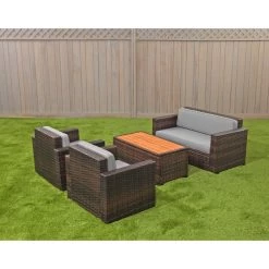 Excellerations® Outdoor Wicker Furniture 4-Piece Set (Preschool Height) -Children School Supplies S736627 2