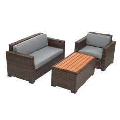 Excellerations® Outdoor Wicker Furniture 4-Piece Set (Preschool Height) -Children School Supplies S736627 3