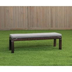 Excellerations® Outdoor Wicker Bench (Preschool Height) -Children School Supplies S739382 3