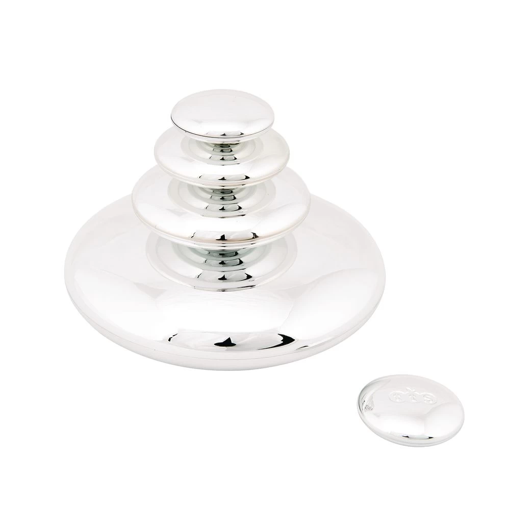 Mirrored Stacking Pebbles Silver - 20 Pack 1 Mirrored Stacking Pebbles Silver - 20 Pack