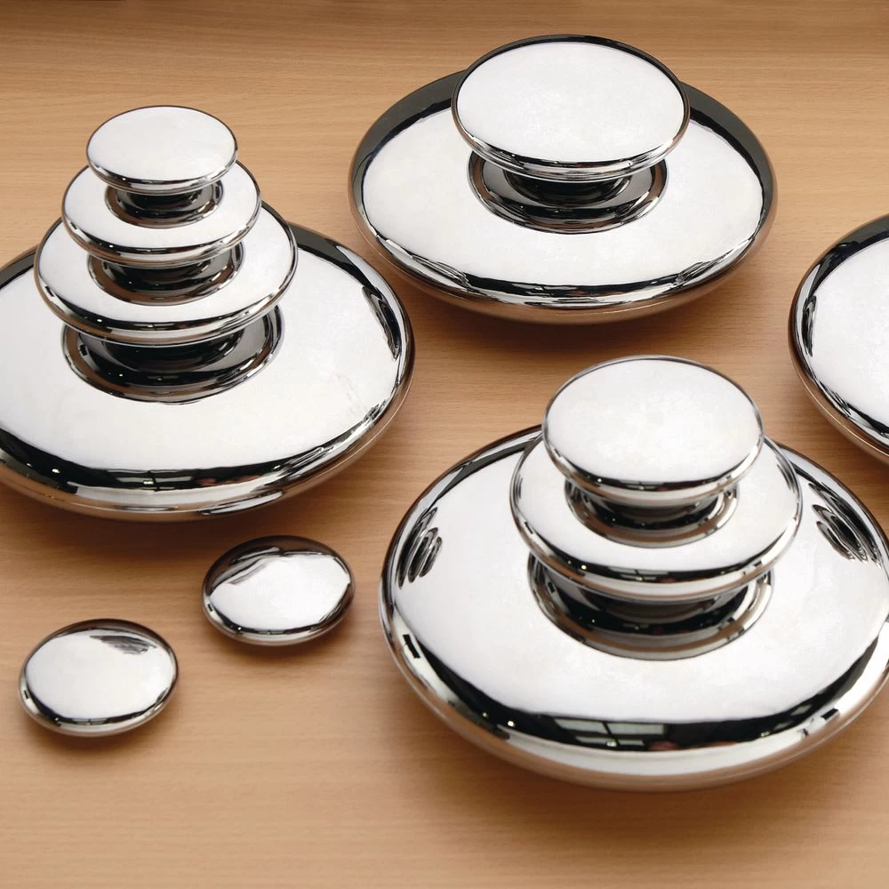 Mirrored Stacking Pebbles Silver - 20 Pack 5 Mirrored Stacking Pebbles Silver - 20 Pack - Image 5