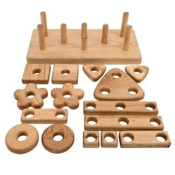 Wooden Stack And Build Block 7 Wooden Stack And Build Block -Children School Supplies S776089 1