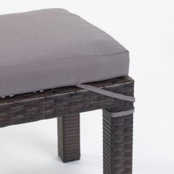 Excellerations® Outdoor Wicker Dining Set, 4-Piece Set With Table, Bench, And 2 Chairs (Preschool Height) -Children School Supplies S779305 5